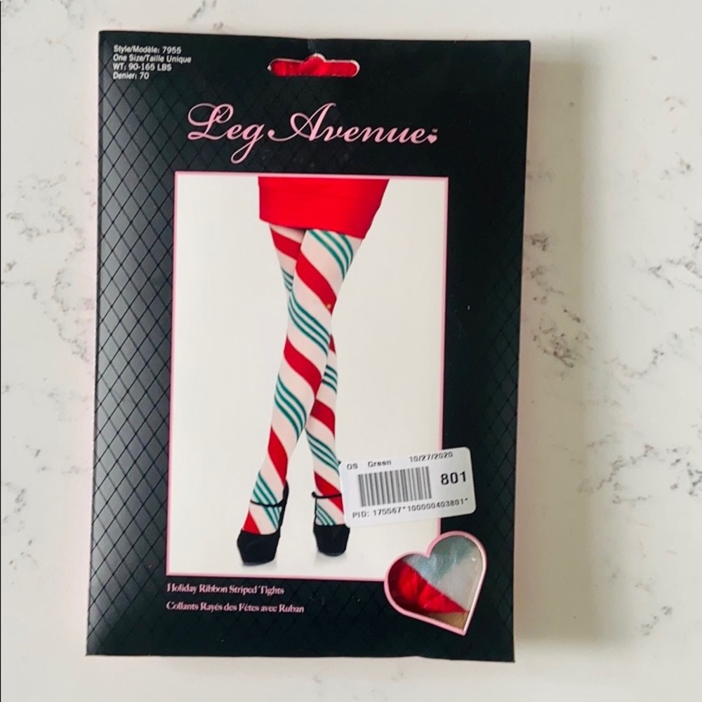 Modcloth Peppermint Stems Holiday Tights